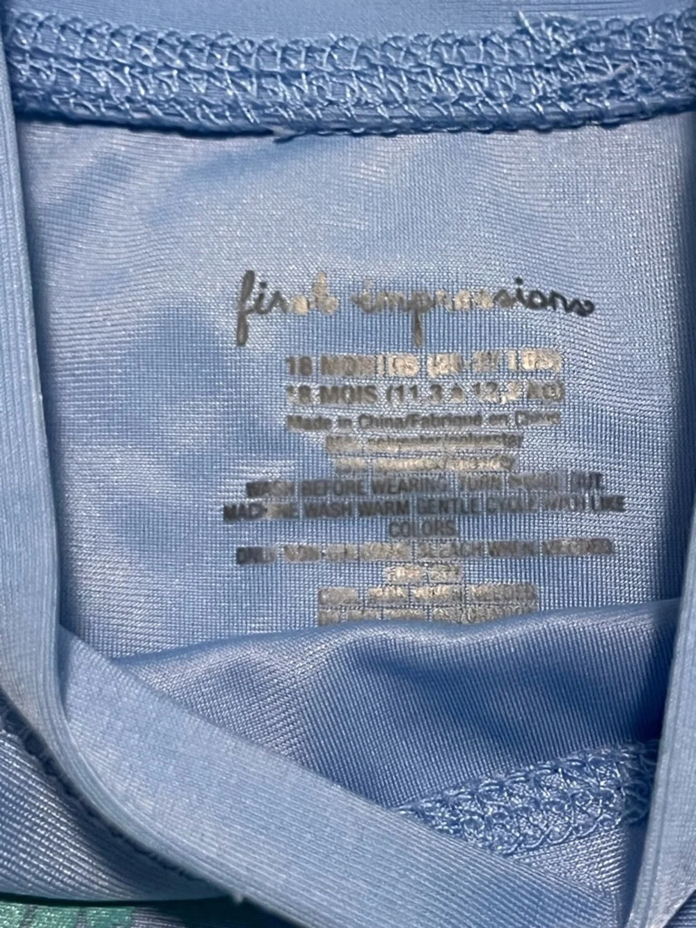 First Impressions Blue Surf Van Rashguard Set with Yellow Accents